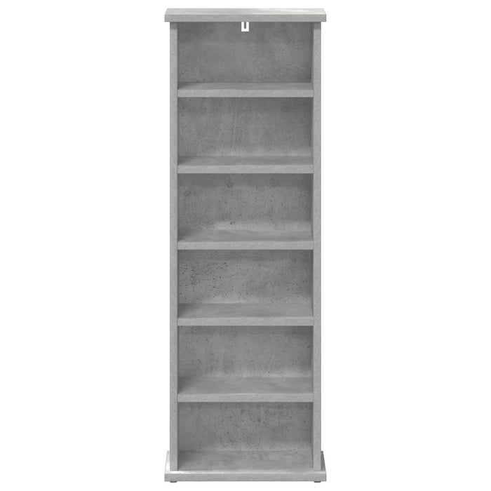 Dulap pentru CD-uri Gri Beton 60 x 17 x 92 cm Lemn prelucrat - WALTI WALTI