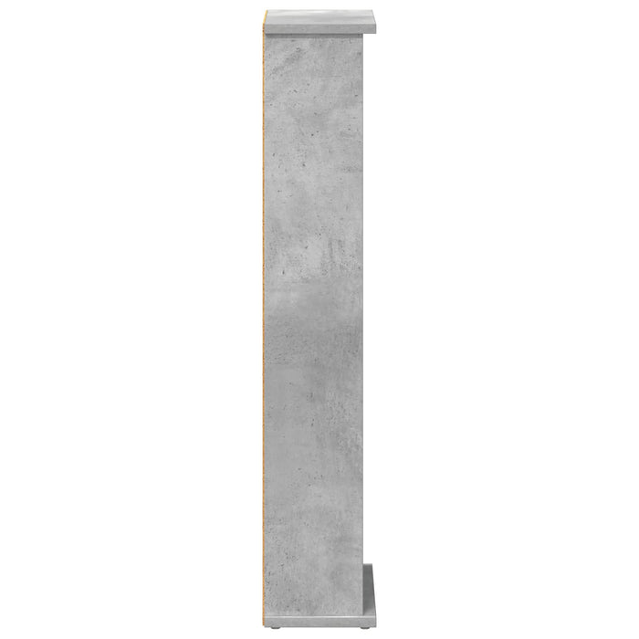 Dulap pentru CD-uri Gri Beton 60 x 17 x 92 cm Lemn prelucrat - WALTI WALTI