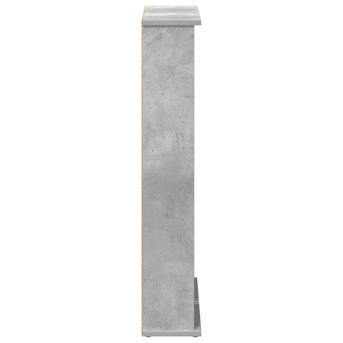 Dulap pentru CD-uri 2 buc. Gri Beton 60 x 17 x 92 cm WALTI