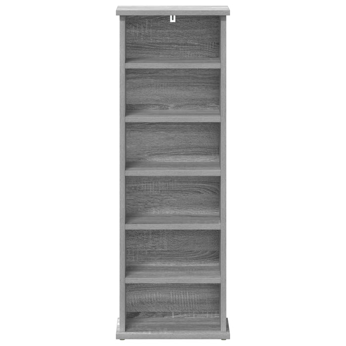 Dulap pentru CD-uri Sonoma gri 60 x 17 x 92 cm Lemn prelucrat - WALTI WALTI