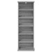 Dulap pentru CD-uri Sonoma gri 60 x 17 x 92 cm Lemn prelucrat - WALTI WALTI