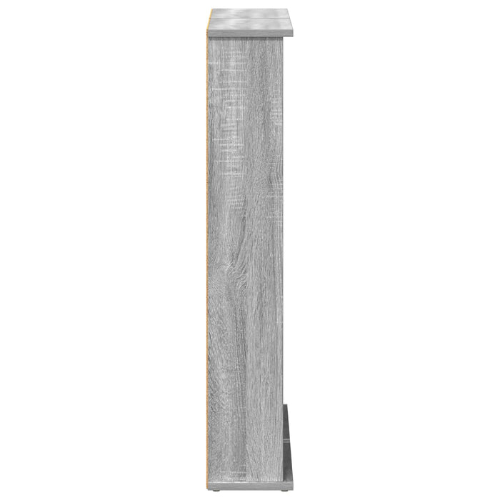 Dulap pentru CD-uri 2 buc. Sonoma gri 60 x 17 x 92 cm WALTI