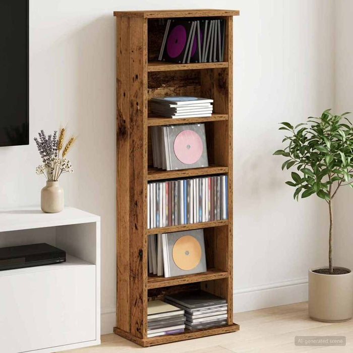 Dulap pentru CD-uri Lemn vechi 60 x 17 x 92 cm Lemn prelucrat - WALTI WALTI