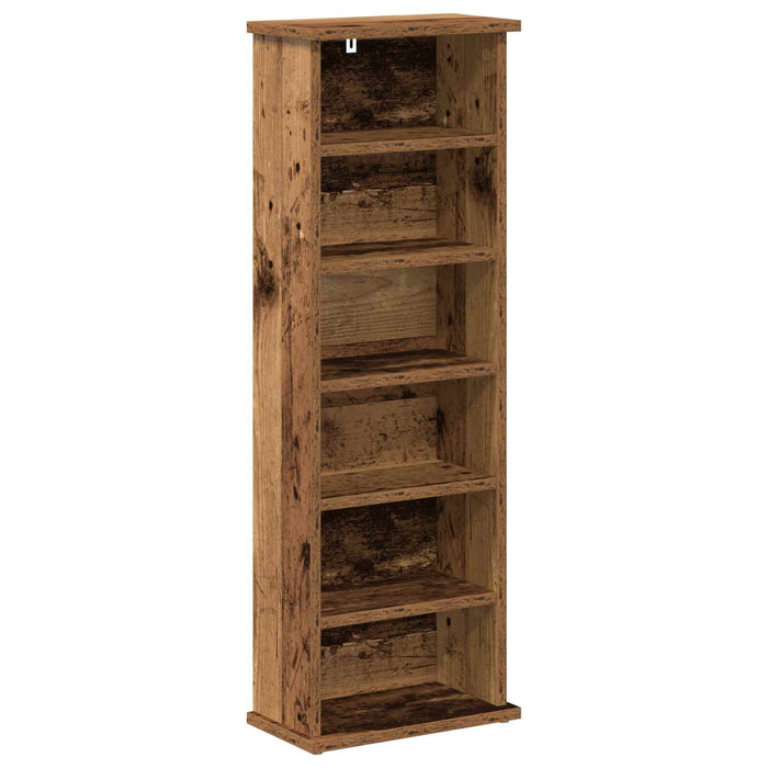 Dulap pentru CD-uri 2 buc. Lemn vechi 60 x 17 x 92 cm WALTI