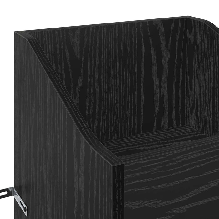 Dulap pentru discuri de vinil Stejar Negru 36 x 36 x 95,5 cm WALTI