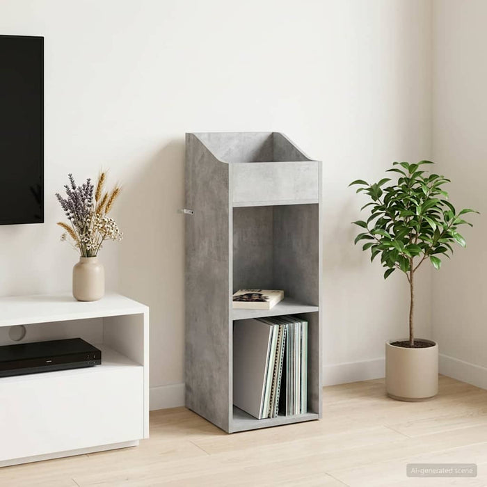 Dulap pentru discuri de vinil Gri Beton 36 x 36 x 95,5 cm WALTI