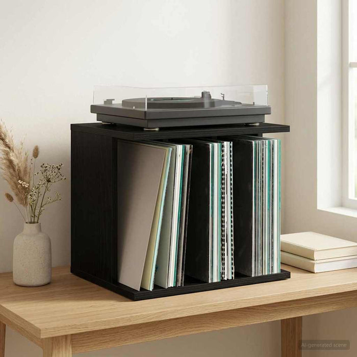 Depozitare Vinil Stejar Negru 42 x 33 x 36 cm Lemn prelucrat WALTI