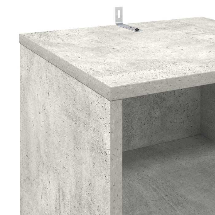 Dulap pentru discuri de vinil Gri Beton 38 x 33 x 61 cm - WALTI WALTI