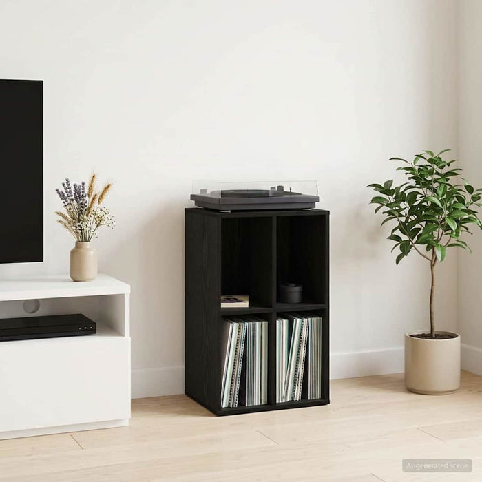 Dulap pentru discuri de vinil Stejar Negru Lemn prelucrat WALTI