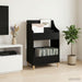 Shelve media Stejar Negru 70,5 x 46 x 112 cm Lemn prelucrat - WALTI WALTI