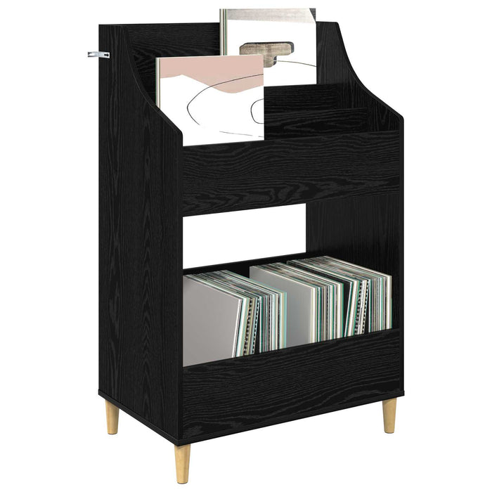 Shelve media Stejar Negru 70,5 x 46 x 112 cm Lemn prelucrat - WALTI WALTI
