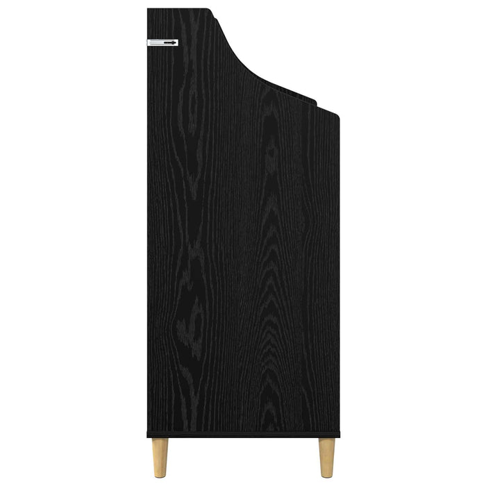 Shelve media Stejar Negru 70,5 x 46 x 112 cm Lemn prelucrat - WALTI WALTI