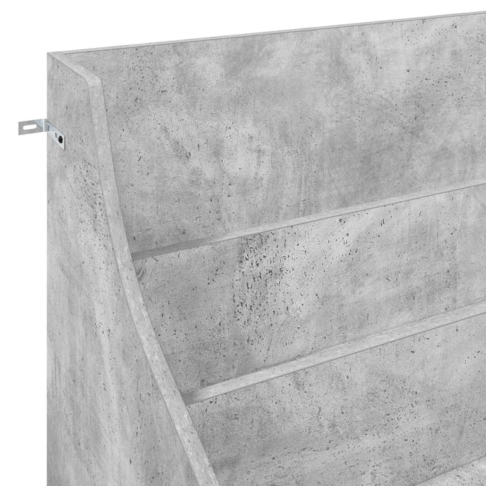 Shelve media Gri Beton 70,5 x 46 x 112 cm Lemn prelucrat - WALTI WALTI