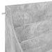 Shelve media Gri Beton 70,5 x 46 x 112 cm Lemn prelucrat - WALTI WALTI