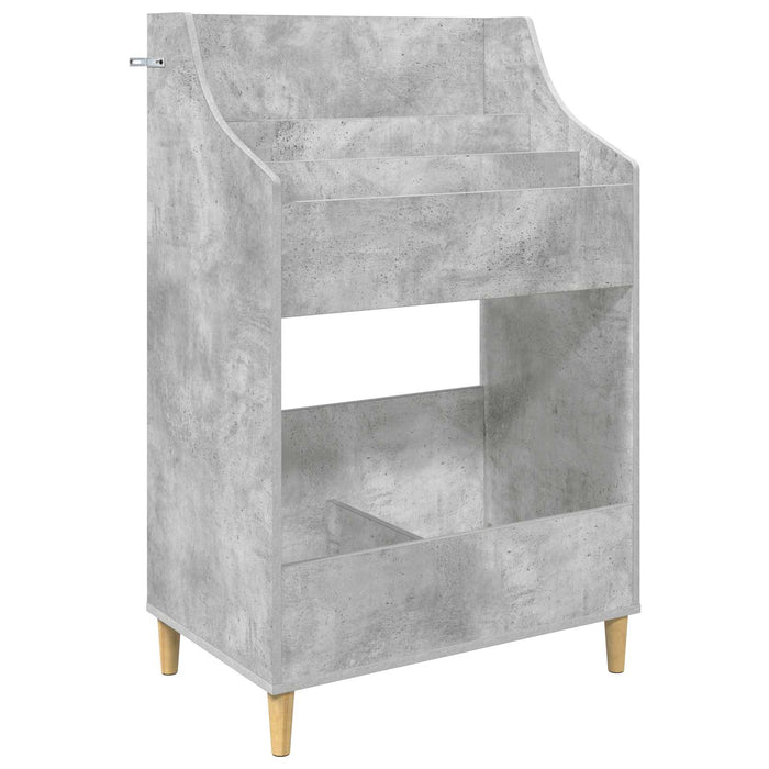 Shelve media Gri Beton 70,5 x 46 x 112 cm Lemn prelucrat - WALTI WALTI