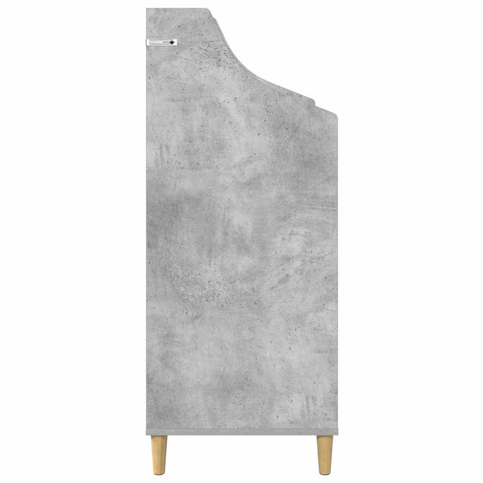 Shelve media Gri Beton 70,5 x 46 x 112 cm Lemn prelucrat - WALTI WALTI