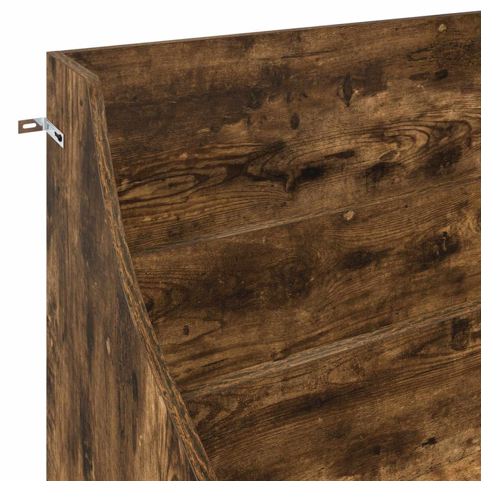 Shelve media Stejar fumuriu 70,5 x 46 x 112 cm Lemn prelucrat - WALTI WALTI