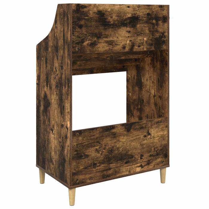 Shelve media Stejar fumuriu 70,5 x 46 x 112 cm Lemn prelucrat - WALTI WALTI