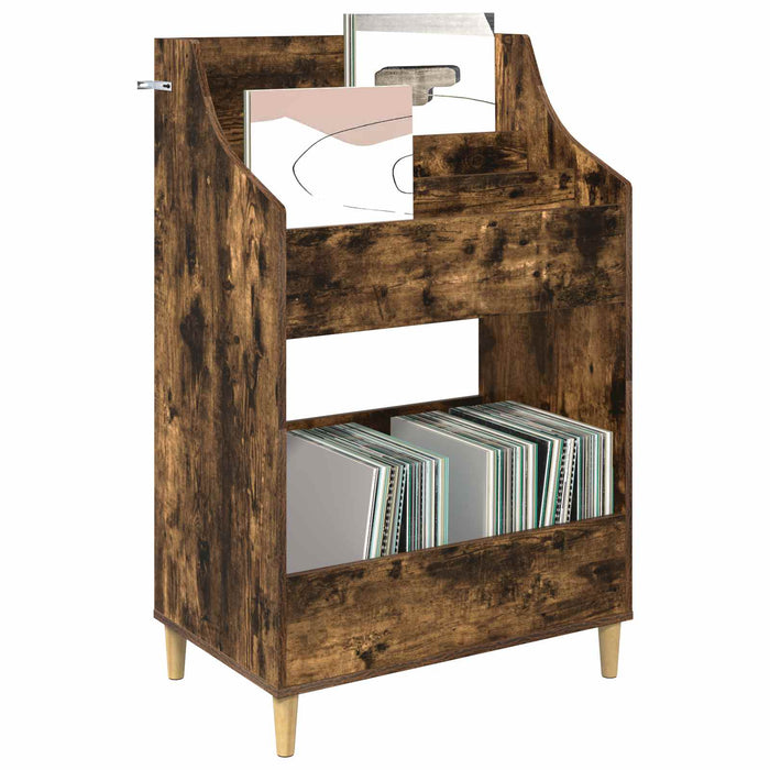 Shelve media Stejar fumuriu 70,5 x 46 x 112 cm Lemn prelucrat - WALTI WALTI