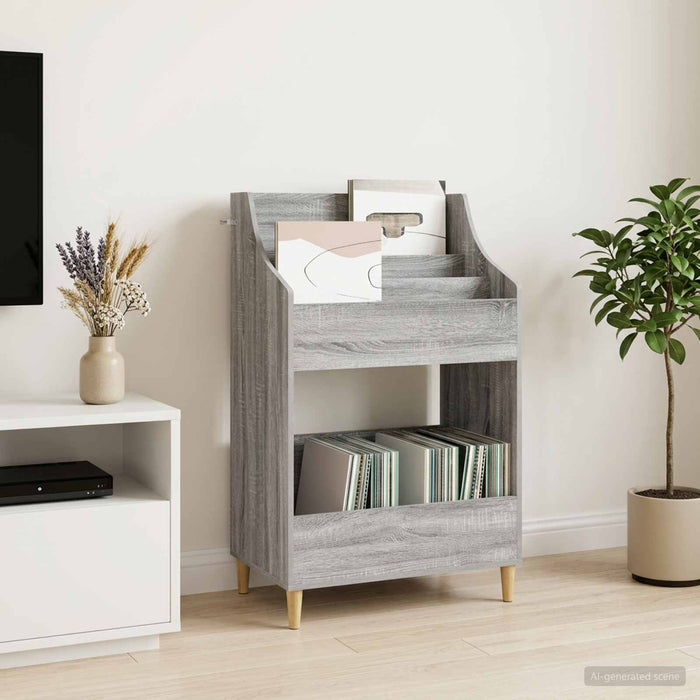 Shelve media Sonoma gri 70,5 x 46 x 112 cm Lemn prelucrat - WALTI WALTI