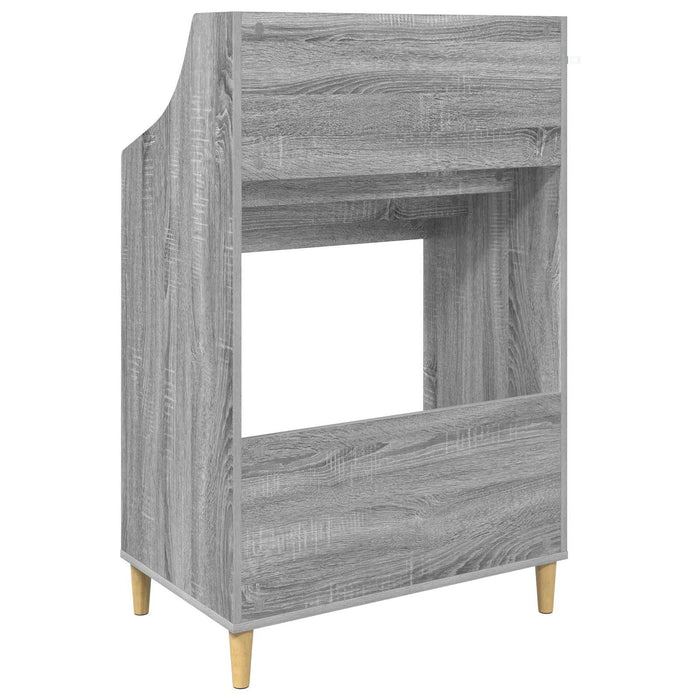 Shelve media Sonoma gri 70,5 x 46 x 112 cm Lemn prelucrat - WALTI WALTI