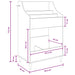 Shelve media Sonoma gri 70,5 x 46 x 112 cm Lemn prelucrat - WALTI WALTI