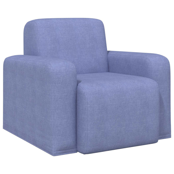 Fotoliu Albastru Jeans Țesătură - WALTI WALTI