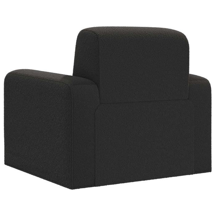 Fotoliu Negru Bouclé - WALTI WALTI