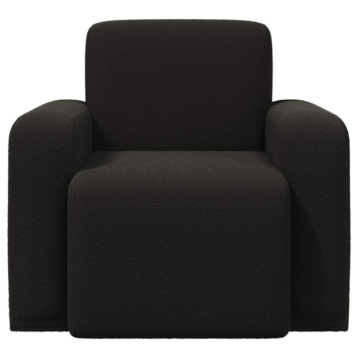 Fotoliu Negru Bouclé - WALTI WALTI