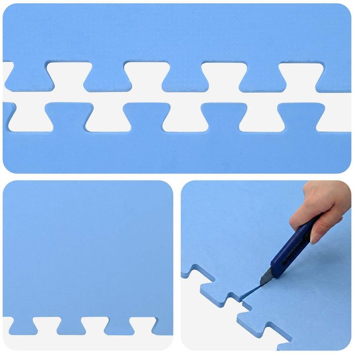 Covorase 24 pcs albastru 8,64 m² Spumă EVA - WALTI WALTI