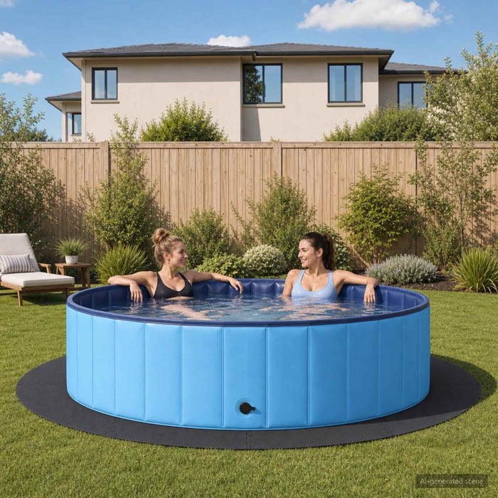 Covor de bazin pentru piscină 16 buc. Ø 235 cm Rotund Spumă EVA - WALTI WALTI