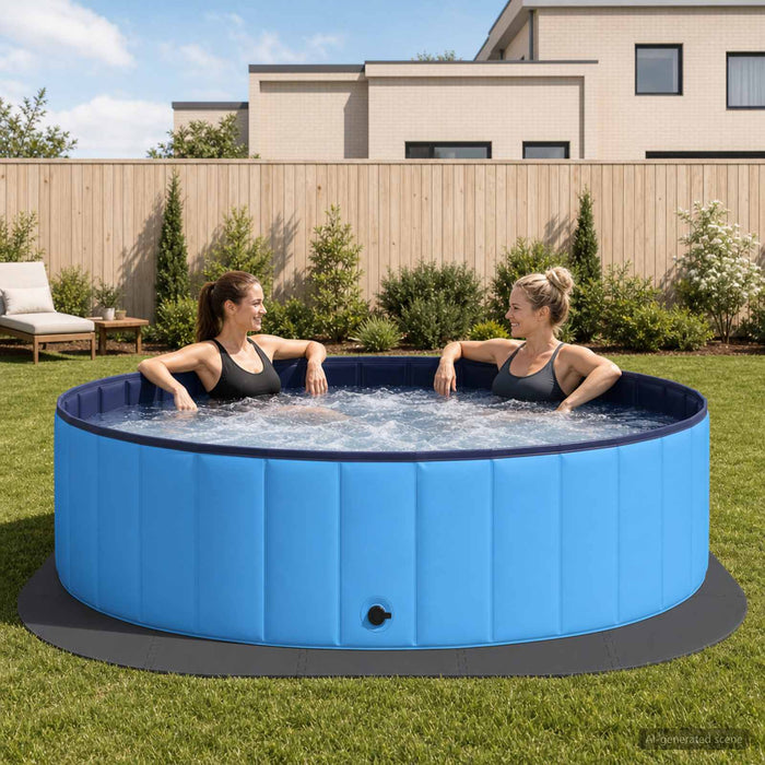 Covor de bazin pentru piscină 25 buc. Ø 292 cm Rotund Spumă EVA - WALTI WALTI