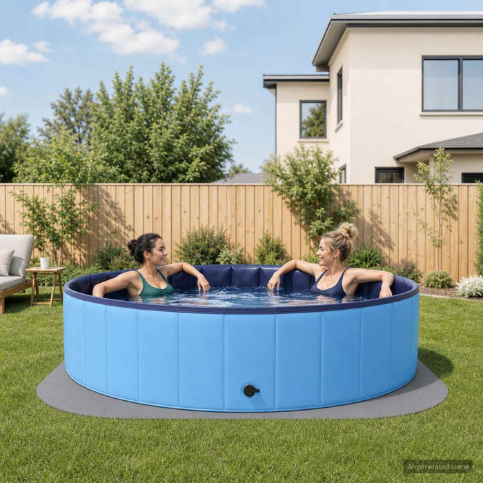 Covor de bazin pentru piscină 25 buc. Ø 292 cm Rotund Spumă EVA - WALTI WALTI