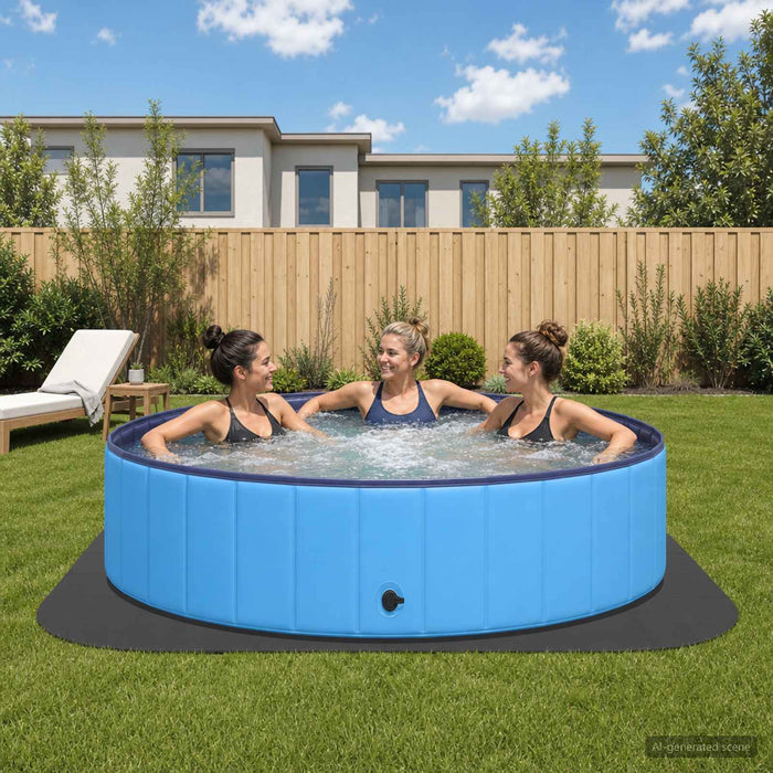Covor de bazin pentru piscină 36 buc. Ø 350 cm Rotund Spumă EVA - WALTI WALTI