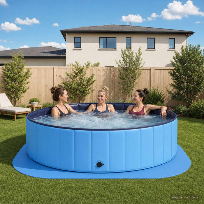 Covor de bazin pentru piscină 36 buc. Ø 350 cm Rotund Spumă EVA - WALTI WALTI
