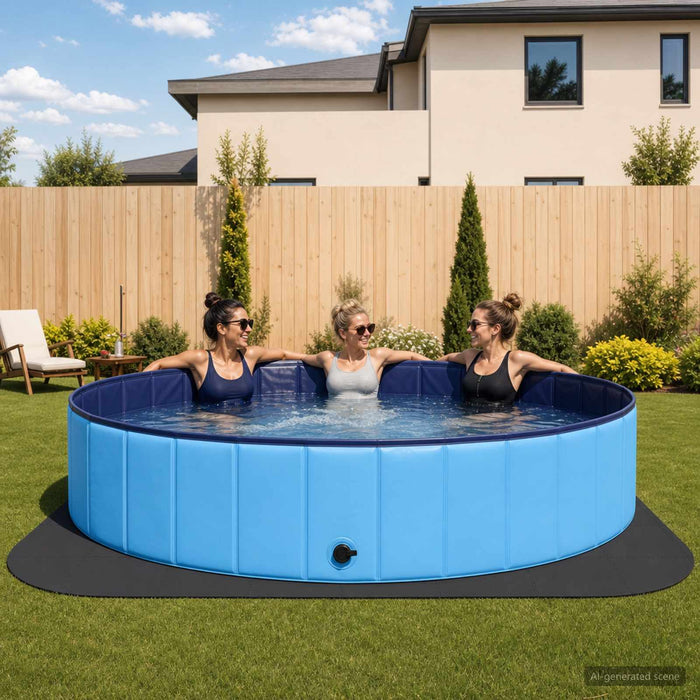 Covor de bazin pentru piscină 49 buc. Ø 408 cm Rotund Spumă EVA - WALTI WALTI