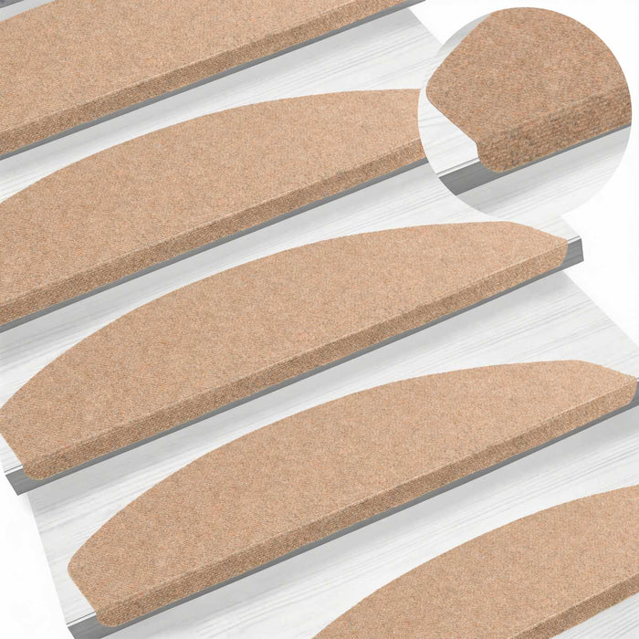 Mochete autocolante pentru scară 15 pcs Bej 80 x 28 x 3,5 cm - WALTI WALTI
