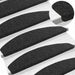 Mochete autocolante pentru scară 15 pcs Negru 80 x 28 x 3,5 cm - WALTI WALTI