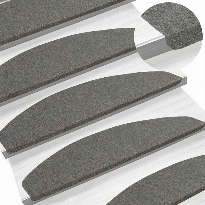 Mochete autocolante pentru scară 15 pcs Gri 80 x 28 x 3,5 cm - WALTI WALTI