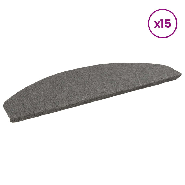 Mochete autocolante pentru scară 15 pcs Gri 80 x 28 x 3,5 cm - WALTI WALTI