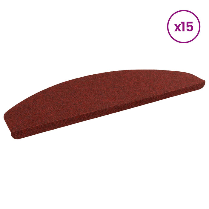 Mochete autocolante pentru scară 15 pcs Roșu 80 x 28 x 3,5 cm - WALTI WALTI