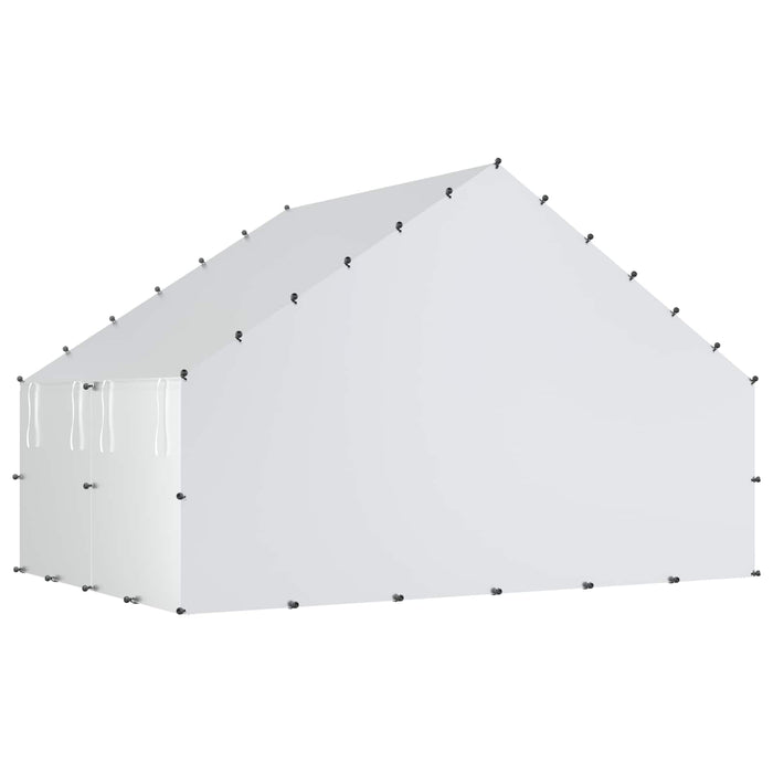 Cot pentru pui cu acoperiș Argintiu 300 x 200 x 190 cm WALTI