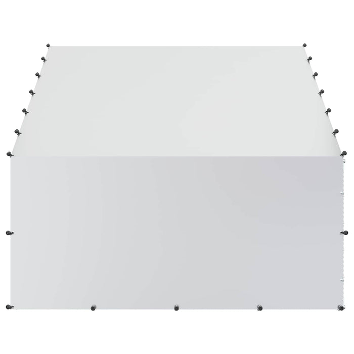 Cot pentru pui cu acoperiș Argintiu 300 x 200 x 190 cm WALTI
