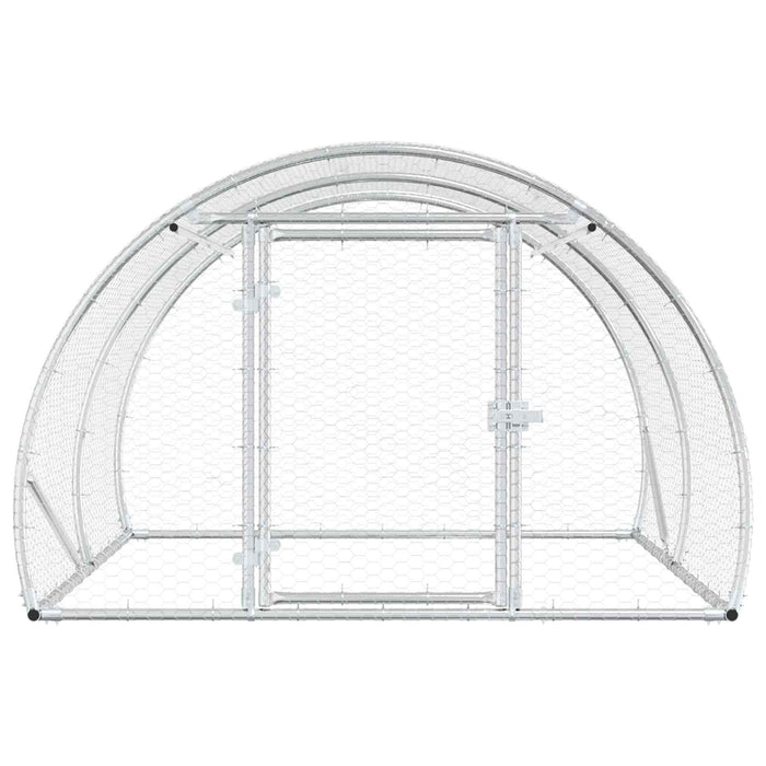 Căsuță pentru pui Argintiu 200 x 150 x 100 cm Oțel Galvanizat WALTI