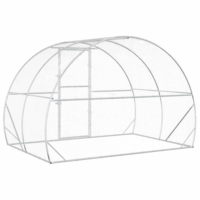 Căsuță pentru pui Argintiu 200 x 300 x 200 cm Oțel Galvanizat WALTI