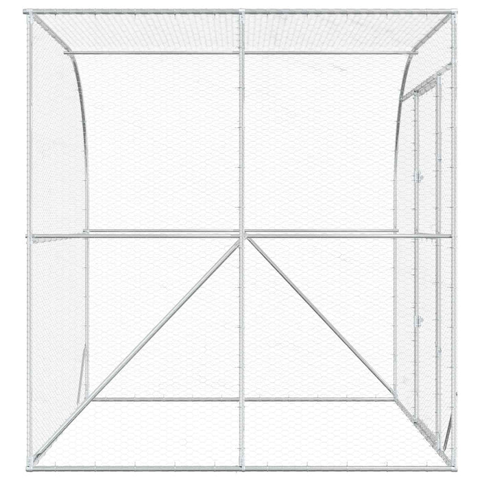 Căsuță pentru pui Argintiu 200 x 200 x 215 cm Oțel Galvanizat WALTI