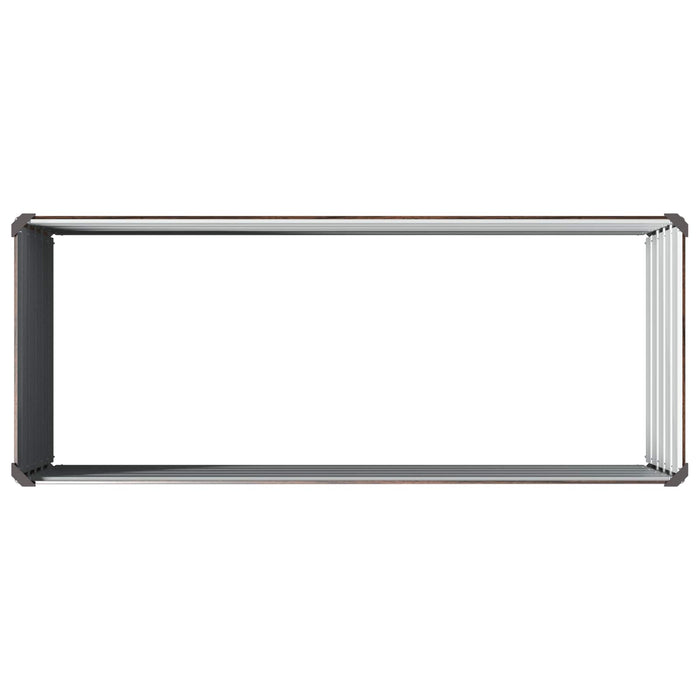 Pat de grădină ridicat Negru 100 x 40 x 55 cm WALTI