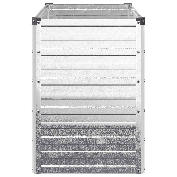 Pat de grădină ridicat Argintiu 100 x 40 x 55 cm galvanizat WALTI