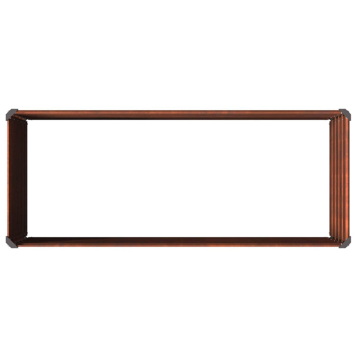 Pat de grădină ridicat Ruginit 100 x 40 x 55 cm corton WALTI