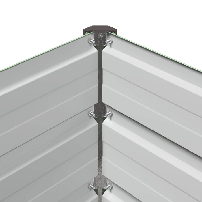 Pat de grădină ridicat Verde pastel 320 x 40 x 55 cm WALTI